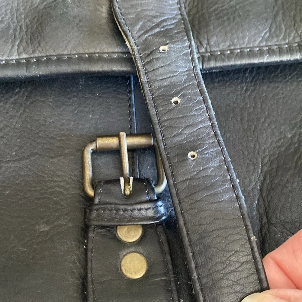 LEATHER CLAVA AMERICAN Satchel Bag